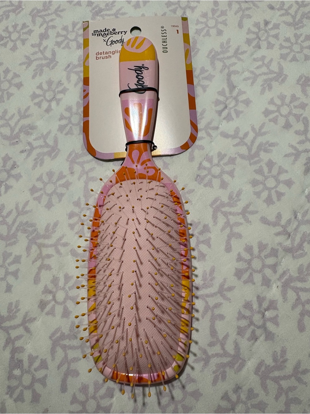 Goody x Made by Maeberry Pink & Orange Detangling Brush